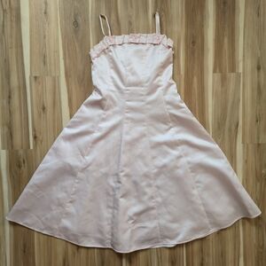 Jenny Annie Dots Girls' Light Pink Formal Dress Flower Details Kid's Size 14